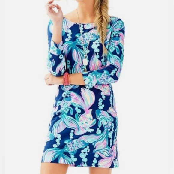 Lilly Pulitzer Dresses & Skirts - Lilly Pulitzer Marlowe Dress Size XS Going Coastal Chic Southern Boat Neck‎ NWOT